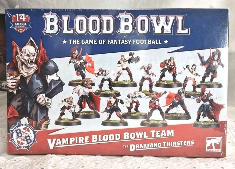 Games Workshop The Drakfang Thirsters: Vampire Blood Bowl Team Mini Tabletop